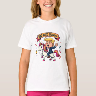 100 Days Smarter School Trump Inaguration Day T-Shirt