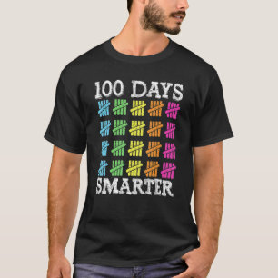 100 Days Smarter Shirt, Teachers Kids Boys Girls S T-Shirt