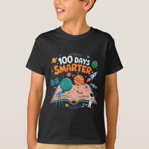 100 Days Smarter Space Astronaut 100th Day Of Scho T-Shirt