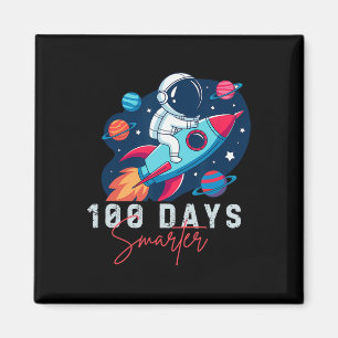 100 Days Smarter Space Astronaut 100th Day School  Magnet