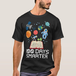 100 Days Smarter Space Astronaut 100Th Day School  T-Shirt
