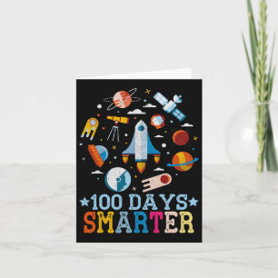 100 Days Smarter Space Astronaut Card