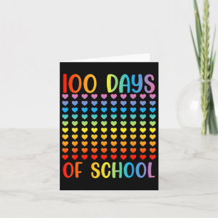 100 Days Smarter Students 100 Days Of School Heart Card