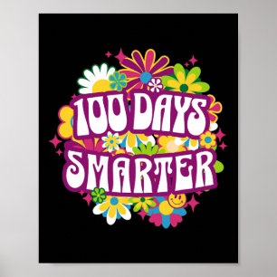 100 Days Smarter Survive 100th Day Of School Teach Poster
