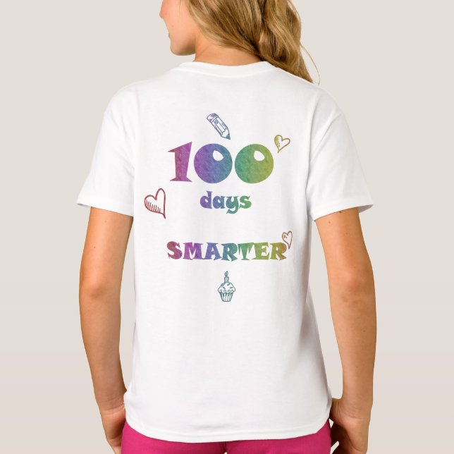 100 Days Smarter T‑Shirt – Celebration Tee for 100 (Back)