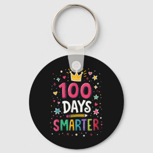 100 Days Smarter Teacher 100th Day Of School Kids  Key Ring