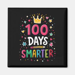 100 Days Smarter Teacher 100th Day Of School Kids Magnet