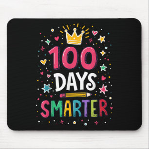 100 Days Smarter Teacher 100th Day Of School Kids  Mouse Pad