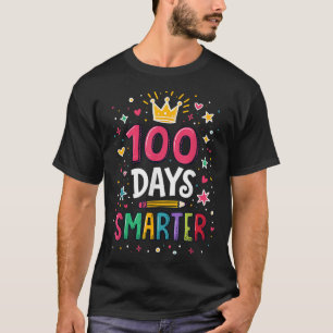 100 Days Smarter Teacher 100th Day Of School Kids T-Shirt