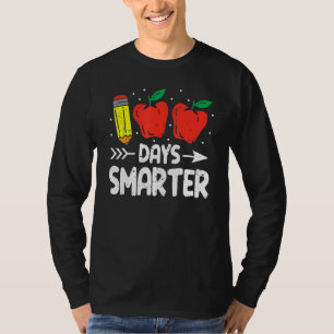 100 days Smarter Teacher leopard Happy 100th day O T-Shirt