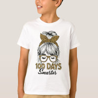 100 Days Smarter Teacher Leopard Print Bow School