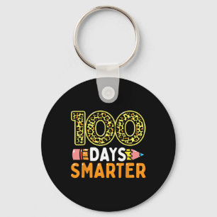 100 Days Smarter Teacher Or Student 100th Day Of S Key Ring
