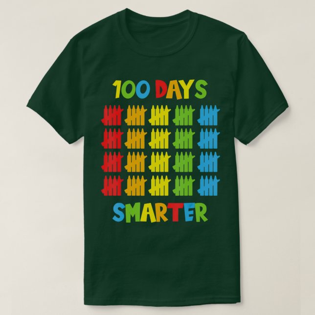 100 Days Smarter Teachers Kids Child 100th Day of  T-Shirt (Design Front)