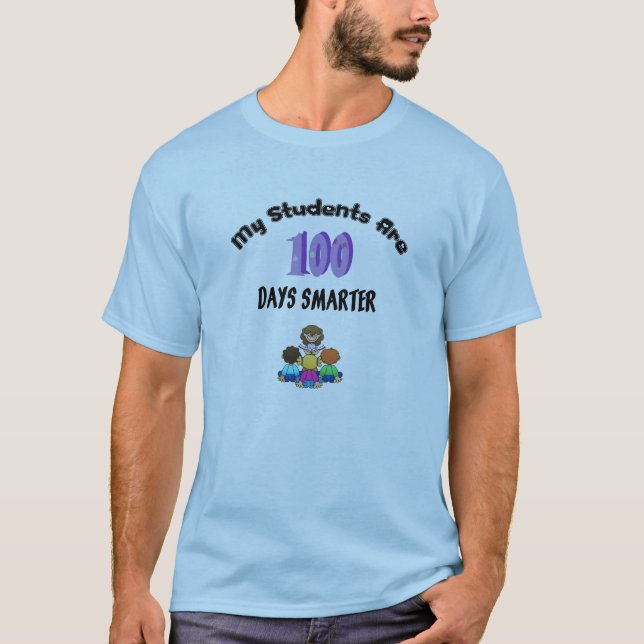 100 Days smarter Teacher's T-Shirt (Front)