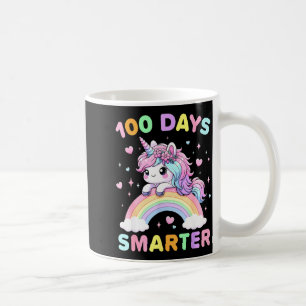 100 Days Smarter Unicorrn 100th Day Of School Kids Coffee Mug