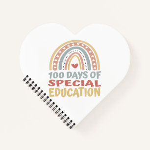 100 Days Special Education 100 Days of School Boho Notebook
