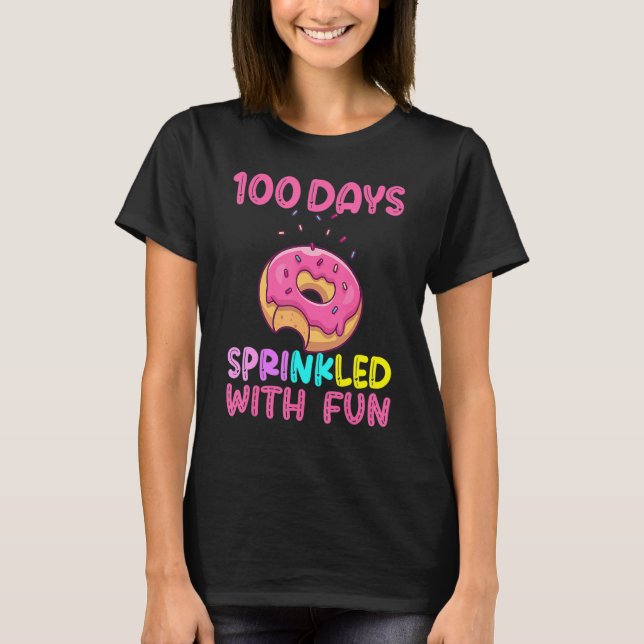 100 Days Sprinkled With Fun 100 Days Of School coo T-Shirt (Front)