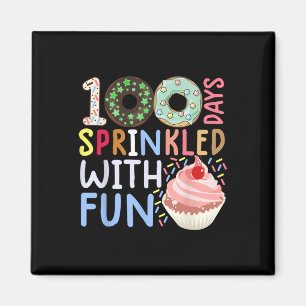 100 Days Sprinkled With Fun Cupcake 100 days of s Magnet