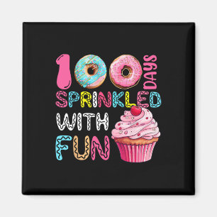 100 Days Sprinkled With Fun Cupcake 100th Day Of S Magnet