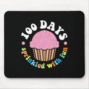 100 Days Sprinkled With Fun Cupcake 100th Day Of S Mouse Pad