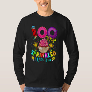 100 Days Sprinkled With Fun Cupcake 100th Day Of S T-Shirt