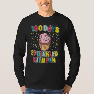 100 Days Sprinkled With Fun Cupcake 100th Day Scho T-Shirt