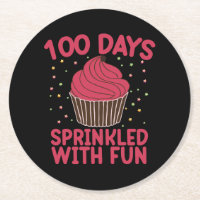 100 Days Sprinkled With Fun Cupcake School Girl