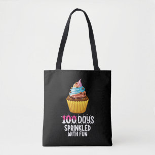 100 Days Sprinkled With Fun Cupcake School Teacher Tote Bag