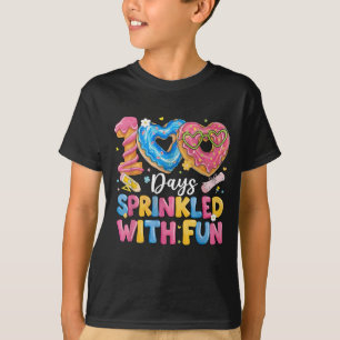 100 Days Sprinkled With Fun Cute Donut T-Shirt