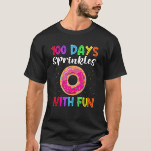 100 Days Sprinkled With Fun Doughnut 100th Day of T-Shirt