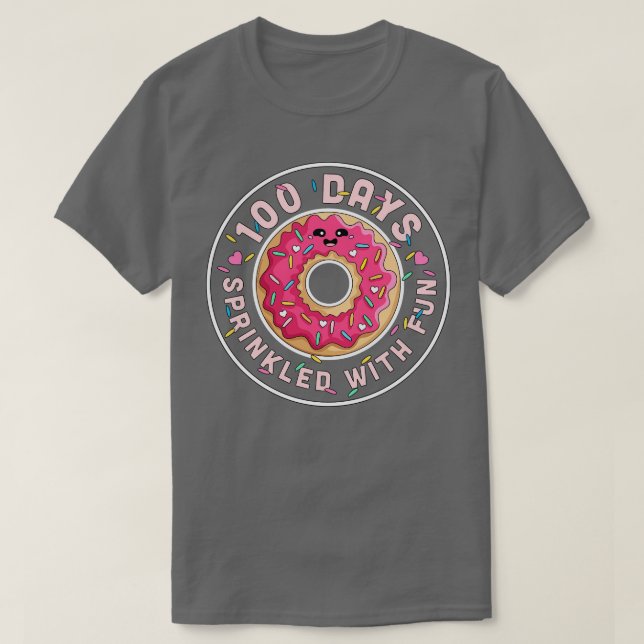 100 Days Sprinkled With Fun Doughnut Kids 100th Da T-Shirt (Design Front)