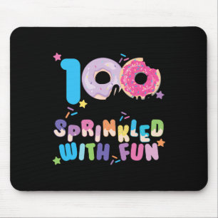100 Days Sprinkled With Fun Doughnuts Happy 100th Mouse Pad