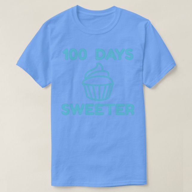 100 Days Sweeter 100 Days Of School 7 T-Shirt (Design Front)