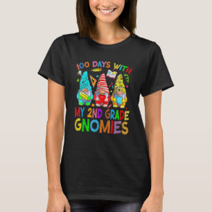 100 Days With My 2nd Grade Gnomes Virtual Teachers T-Shirt