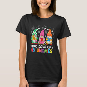 100 Days With My Gnomies 100th Day Of School Gnome T-Shirt