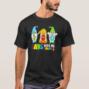 100 Days With My Gnomies 100th Day Of School Teach T-Shirt