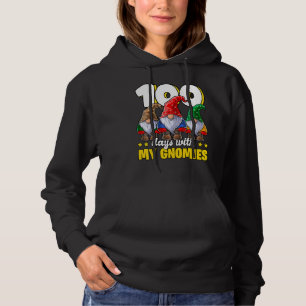100 Days With My Gnomies Happy 100th Day Of School Hoodie