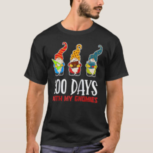 100 Days With My Gnomies Happy 100th Day Of School T-Shirt