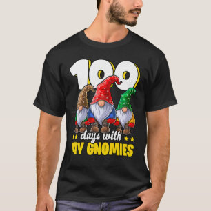 100 Days With My Gnomies Happy 100th Day Of School T-Shirt