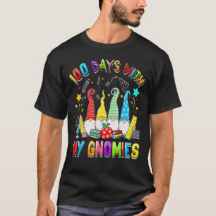 100 Days With My Gnomies Teacher Funny 100th Day O T-Shirt
