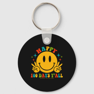 100 Days Y’all Teachers Students 100th Day Of Scho Key Ring