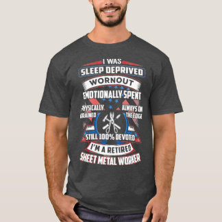 100 Devoted Retired Sheet Metal Worker Hoodie T T-Shirt