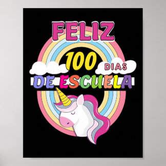 100 Dias De Escuela 100 Days Of School  Poster