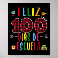 100 Dias De La Escuela Tee 100 Days Of School Span