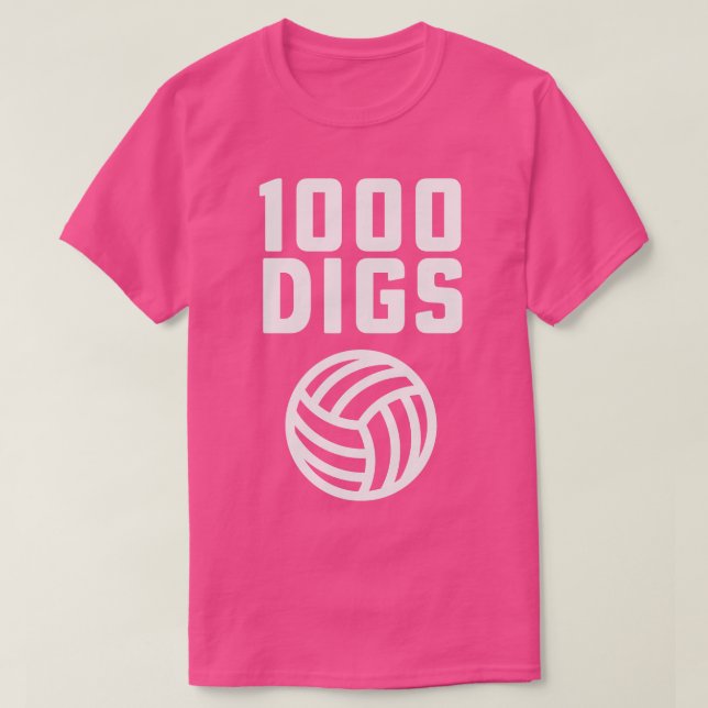 100 Digs Volleyball Coach High School Volleyball M T-Shirt (Design Front)