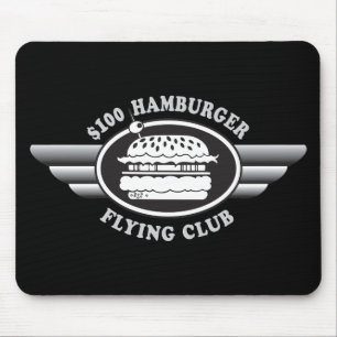 100 Dollar Hamburger - Flying Club Mouse Pad