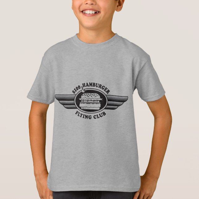 100 Dollar Hamburger - Flying Club T-Shirt (Front)