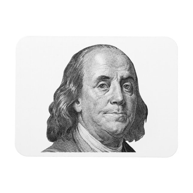 100 dollars, Benjamin Franklin Magnet (Horizontal)