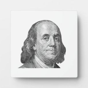 100 dollars, Benjamin Franklin Plaque