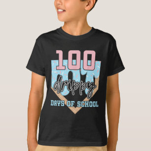 100 Drippy Days Of School Sell Ice Cream 100th Day T-Shirt
